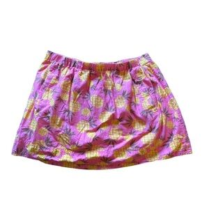 J. Crew Pink and Yellow Pineapple Mini Skirt